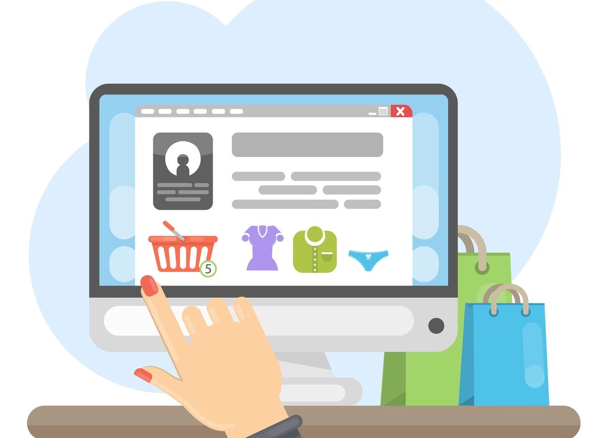 interfata magazin online comenzi produse haine digital shopping